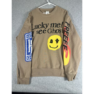 Camp Flog Gnaw Sweatshirt XXL Tyler The Creator Lucky Me I See Ghost Brown